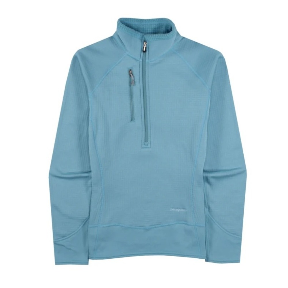 Patagonia R1 Flash Pullover Quarter Zip Technical Fleece Shoreline Blue Medium